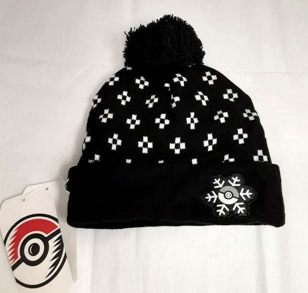 Pokemon Center Poké Ball Flurries Knit Beanie One Size-Adult black/white RA19/220