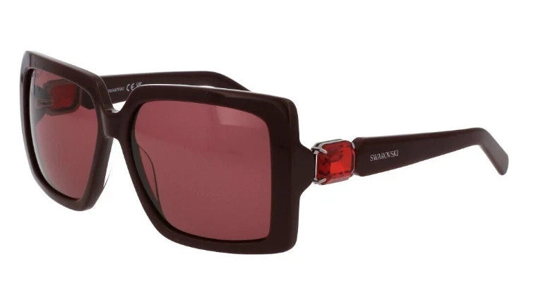 NEW Swarovski SK351 69S Burgundy Women Sunglasses 56-14-140 /CH70