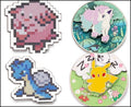 NEW Pokémon Center LOT of 4 Galarian Pikachu Chansey Lapras PIN   /CH2/120