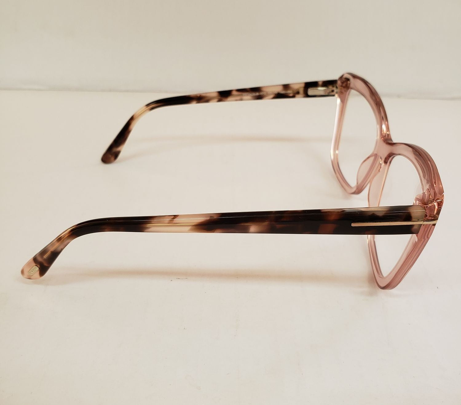 New Tom Ford TF5826-B 072 Clear Pink Plastic Eyeglasses Frame 55-16-140 DD3A/22