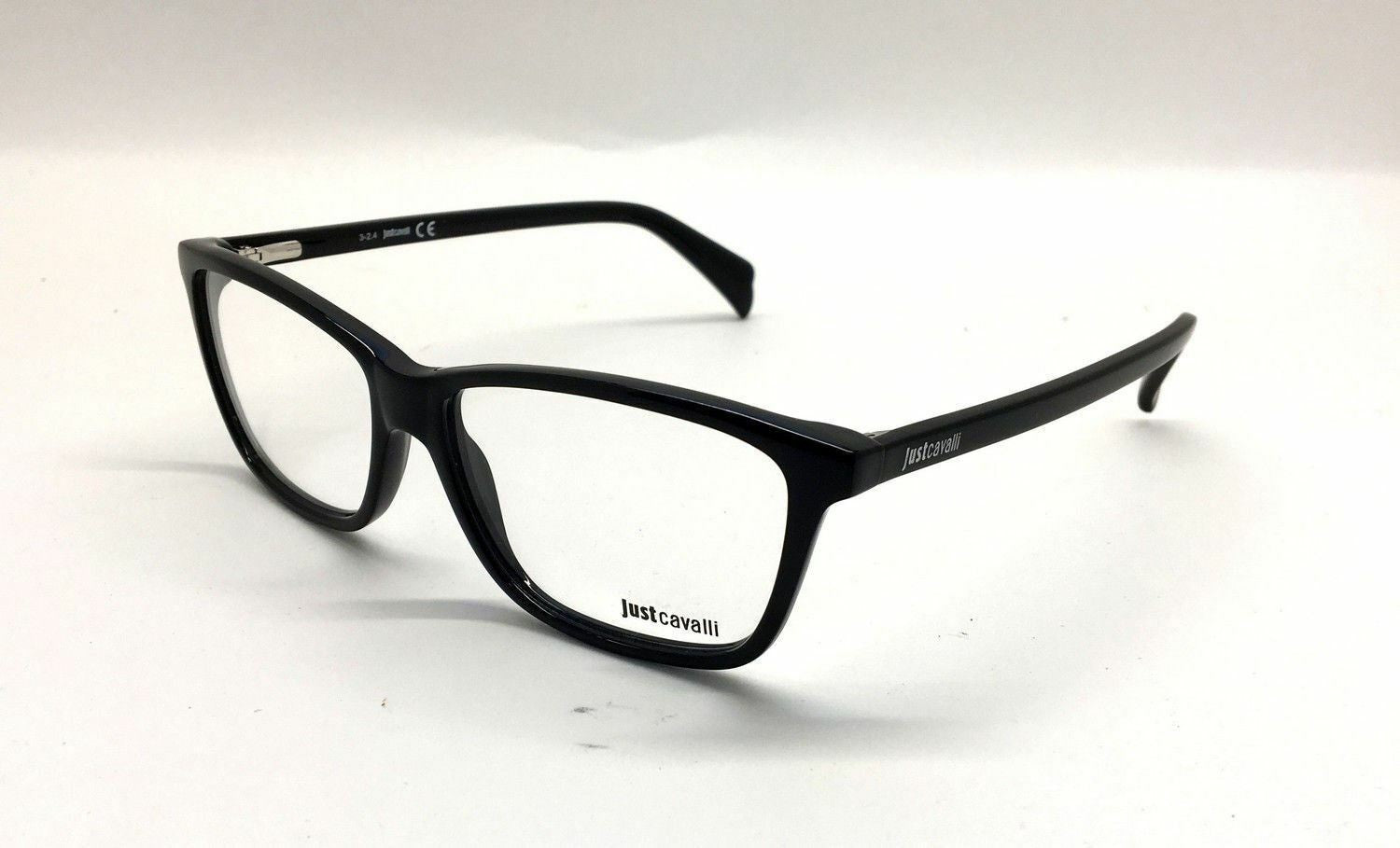 Just Cavalli JC616 001 Women Eyewear Optical Frame DEMO Lenses Black NEW BB86