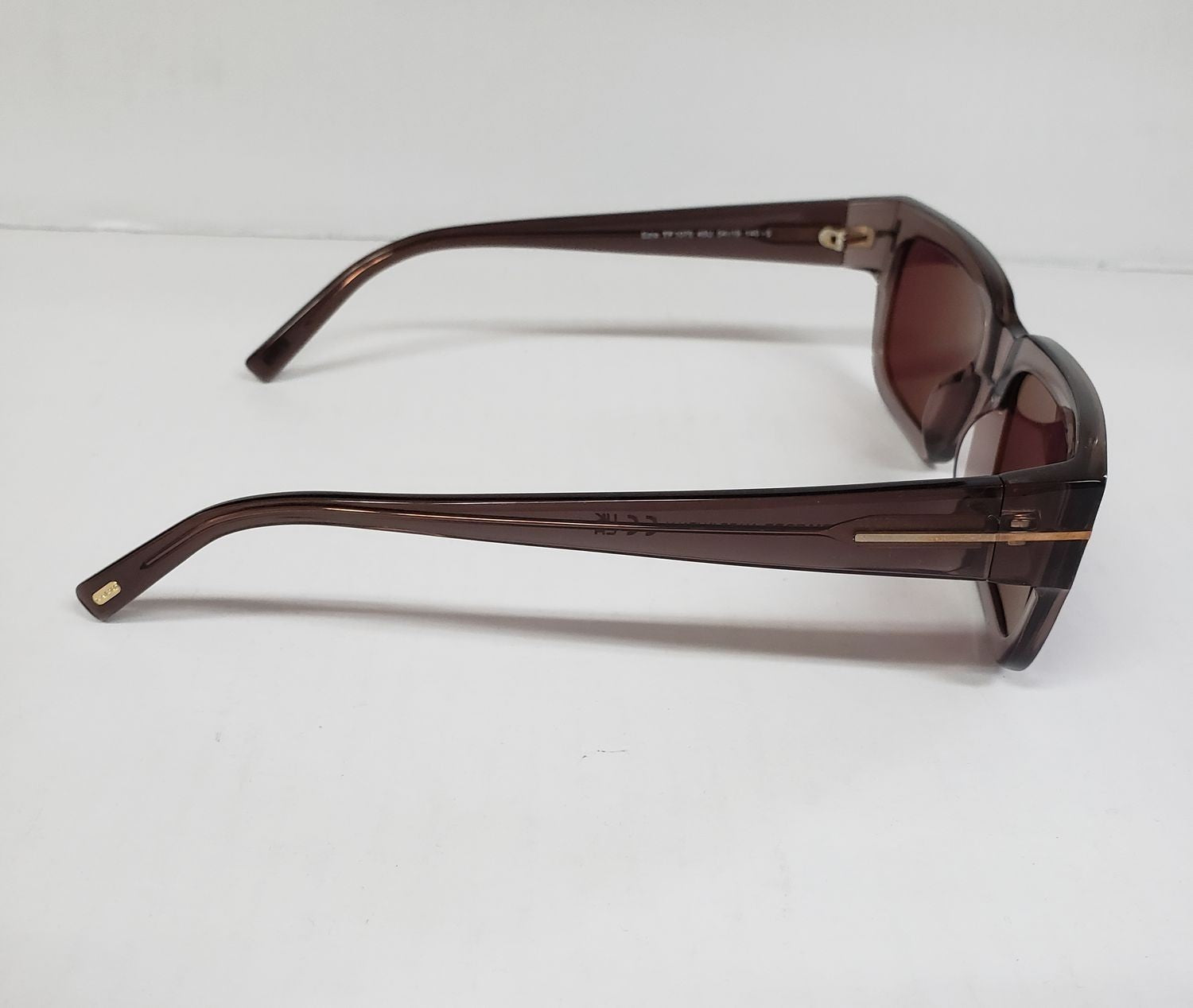 TOM FORD EZRA TF1075 45U CRYSTAL BROWN/BORDEAUX LENS AUTHENTIC SUNGLASSES G1A/25