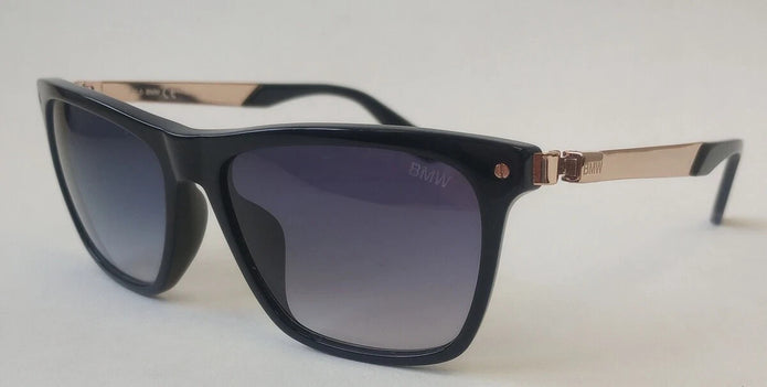 BMW BW0002-H 01W Unisex Sunglasses Rectangular shiny black/gradient blue/CH174