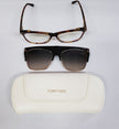 New Tom Ford TF 5690-B 056 Tortoise Clip-on Eyeglasses Frame DA13a/22