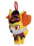 NEW POKEMON CENTER Fennekin Pokémon Spooky Festival Plush Key Chain /G11a0