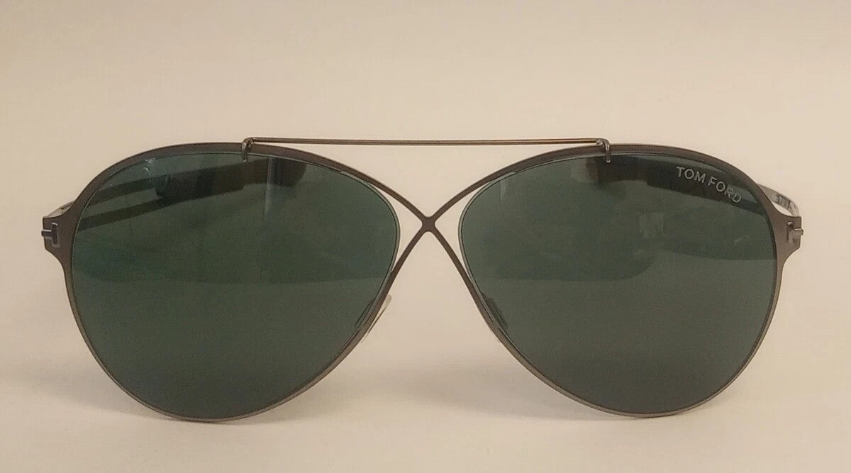 NEW Sunglasses Tom Ford TF0828 Rocco 12V Shiny Dark Ruthenium 62-12-145 CH292