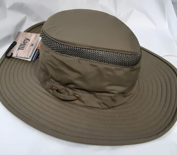 New Origial Tilley Airflo LTM6 OLIVE Boarder Hat UPF 50+ Vented  Size LG 7 3/80