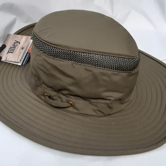New Origial Tilley Airflo LTM6 OLIVE Boarder Hat UPF 50+ Vented  Size LG 7 3/80