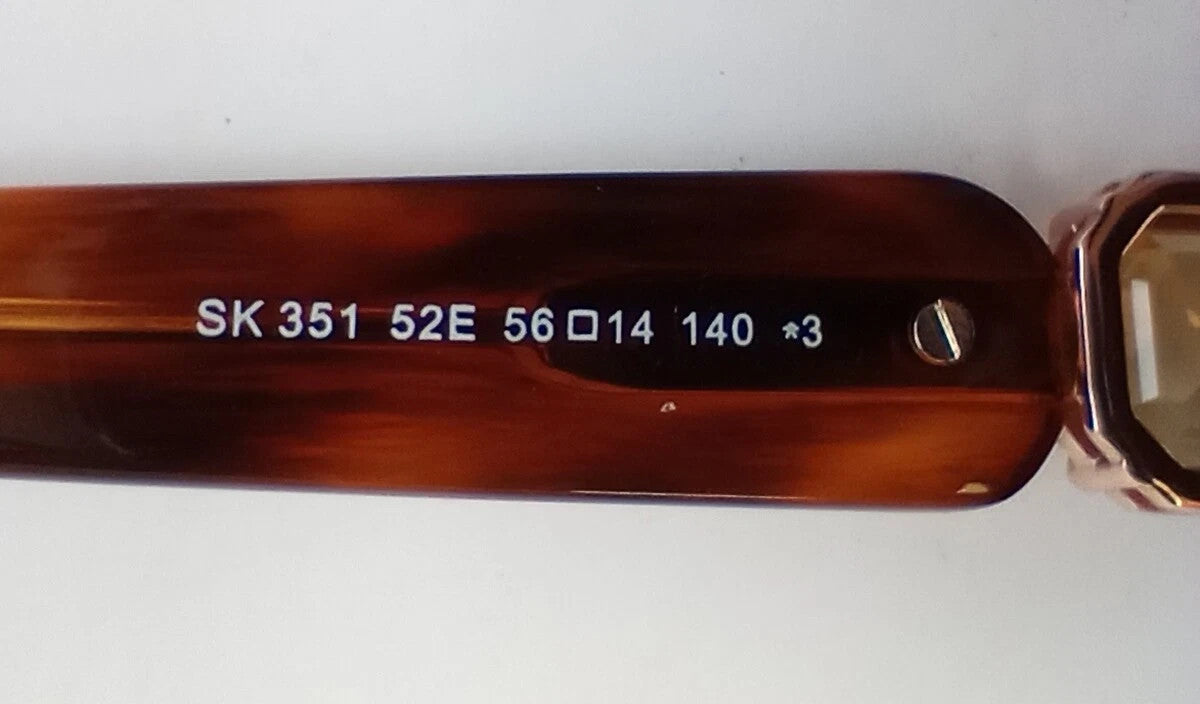 NEW Swarovski SK351 52E Havana Brown Women Sunglasses 56-14-140 /CH59