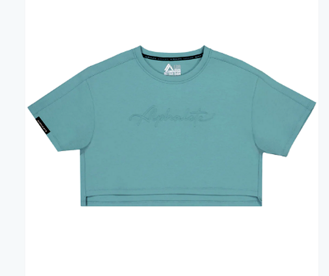 NEW Alphalete Woman’s ELMTS Short Sleeve Crop (269221) Size S G13a/20