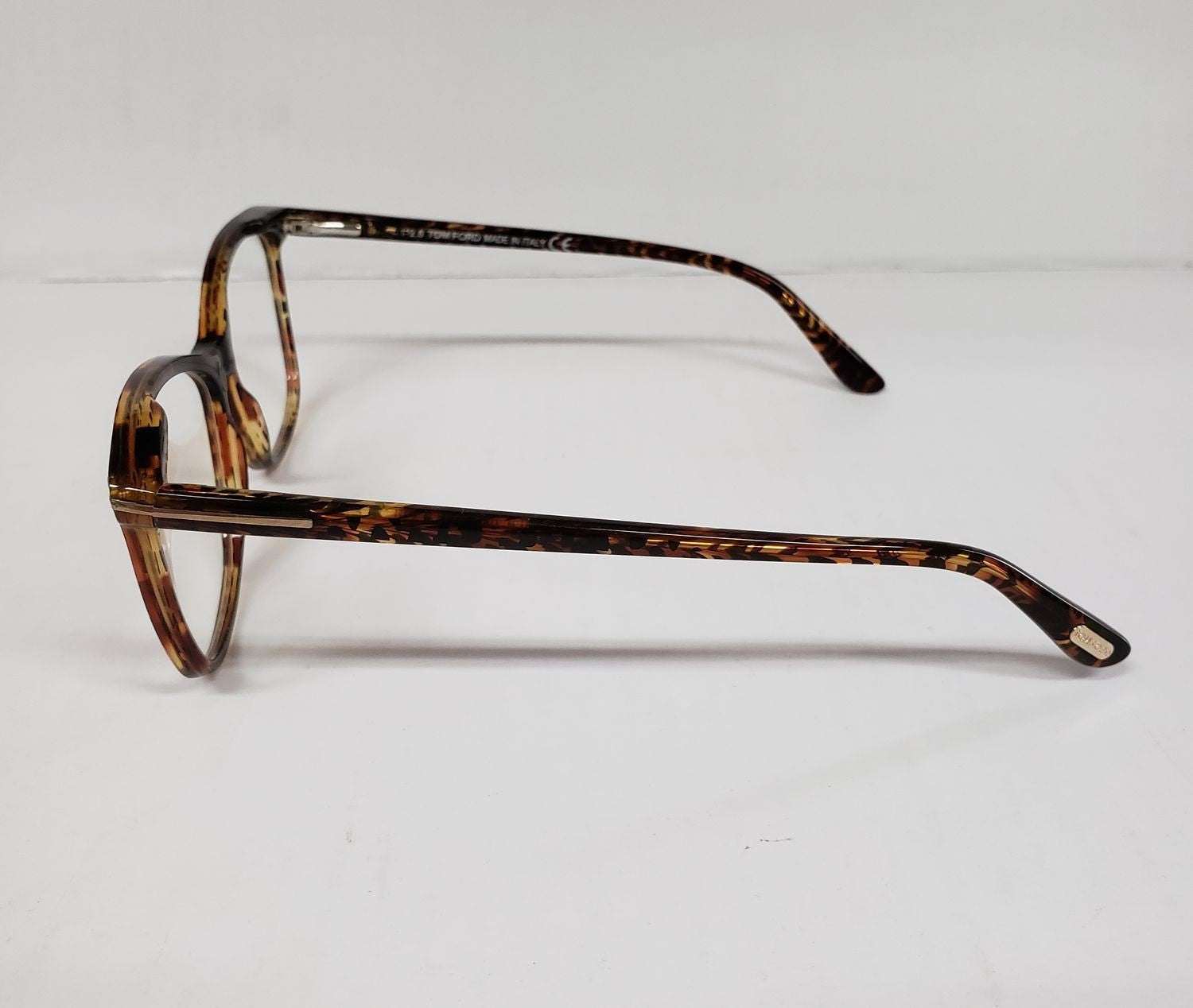 New Tom Ford TF 5690-B 056 Tortoise Clip-on Eyeglasses Frame DA13a/24