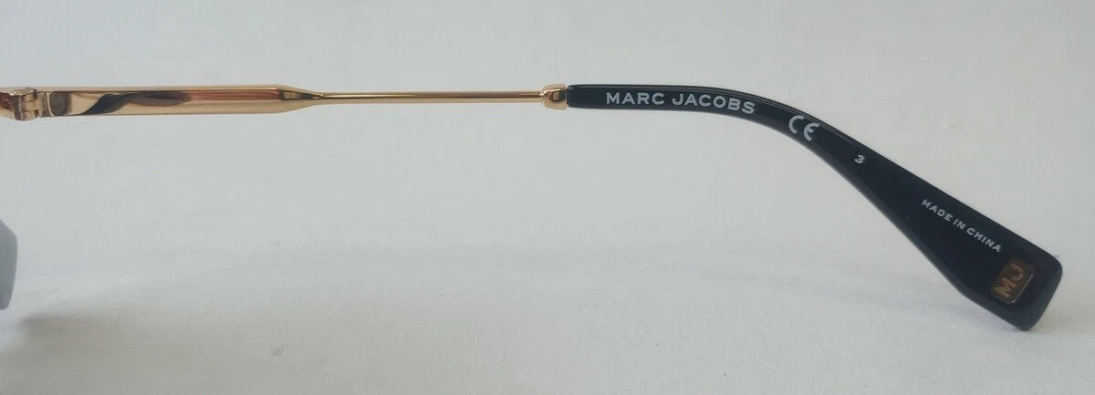 NEW MARC JACOBS Woman Yellow Gold-Tone Aviator Sunglasses MJ1007S 000190/CH97