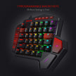 Redragon K585 DITI Wired One-Handed RGB Gaming Keyboard, Mechanical Gaming Keypad with 7 Onboard Programmable Macro Keys and Detachable Wrist Rest, Portable 42 Keys in Blue Switches for Laptop