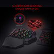 Redragon K585 DITI Wired One-Handed RGB Gaming Keyboard, Mechanical Gaming Keypad with 7 Onboard Programmable Macro Keys and Detachable Wrist Rest, Portable 42 Keys in Blue Switches for Laptop