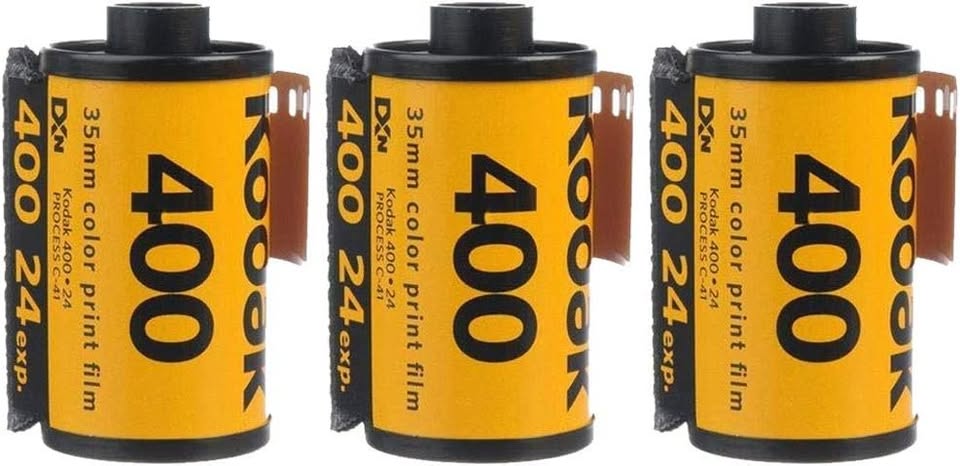 Lot of 3 Rolls Kodak UltraMax 400 35mm Film GC24 135-24 Exp. Gold Color Print
