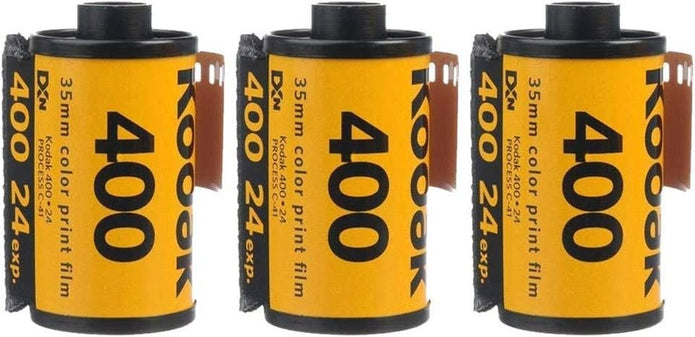 Lot of 3 Rolls Kodak UltraMax 400 35mm Film GC24 135-24 Exp. Gold Color Print