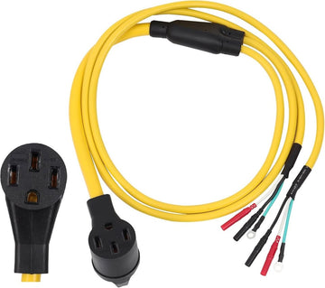 ONETAK Round Plug Lantern Head to 14-50R 4 Prong Receptacle 6FT Generator Inverter Parallel Cord Cable Kit