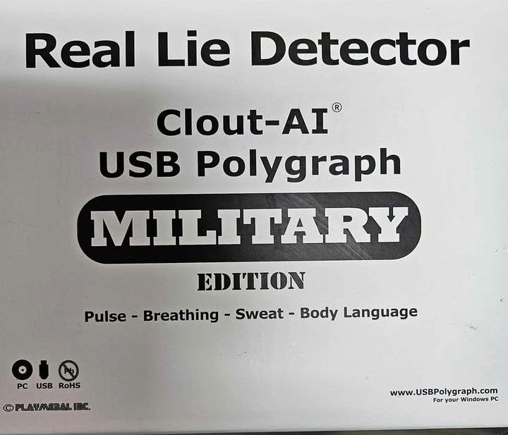 Clout-AI USB Polygraph Military Edition - Real Lie Detector Machine