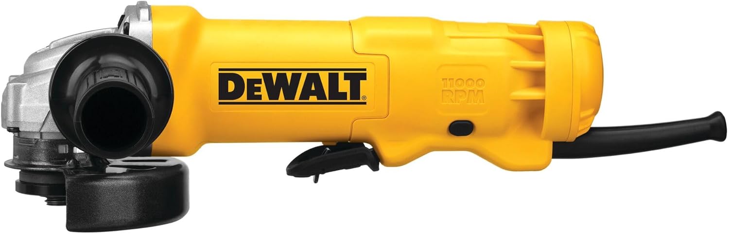 DEWALT Angle Grinder Tool, Paddle Switch, 4-1/2-Inch, 11-Amp (DWE402), Black
