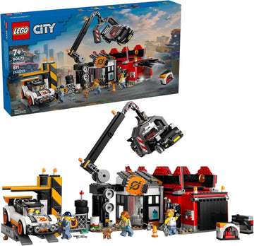 LEGO City Scrapyard with Cars - Building Toy Figures and Playset 60472