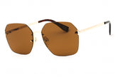 PRIVE REVAUX PRCHOSEN-MSY-58 Sunglasses Frame Size 58mm 140mm 16mm GOLD