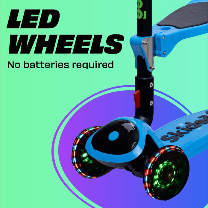 DEMO SKIDEE Kick Scooters for Kids Ages 3-5(Suitable for 2-12 Year Old)Adjustable Height Foldable Scooter