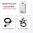 NEW /OPEN BOX GASLAND BE158 Tankless Water Heater Propane Shower for Camping