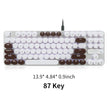 E-YOOSO Z-66 Mechanical Gaming Keyboard, Brown Switch Silent, LED Backlit, Fashional Chocolate Keycaps,