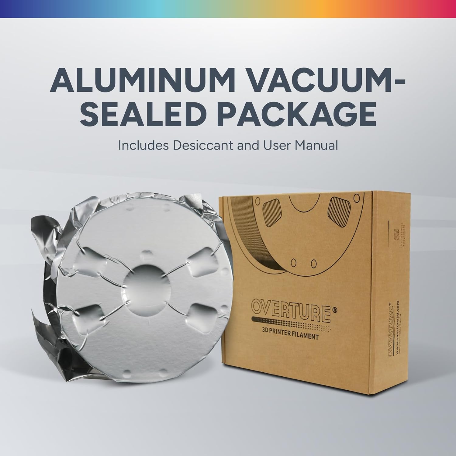 Case of 10 KG OVERTURE PETG Filament 1.75mm, High Speed 3D Printer Filament, Neatly Wound & Clog-Free, 1kg Spool (2.2lbs) Rapid PETG, Dimensional Accuracy +/- 0.02mm