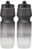 GEMFUL Bike Cycling Water Bottle BPA Free Squeeze Bottles Leak Proof for Road Mountain Bicycle Gym Workout (Gradient Black White)