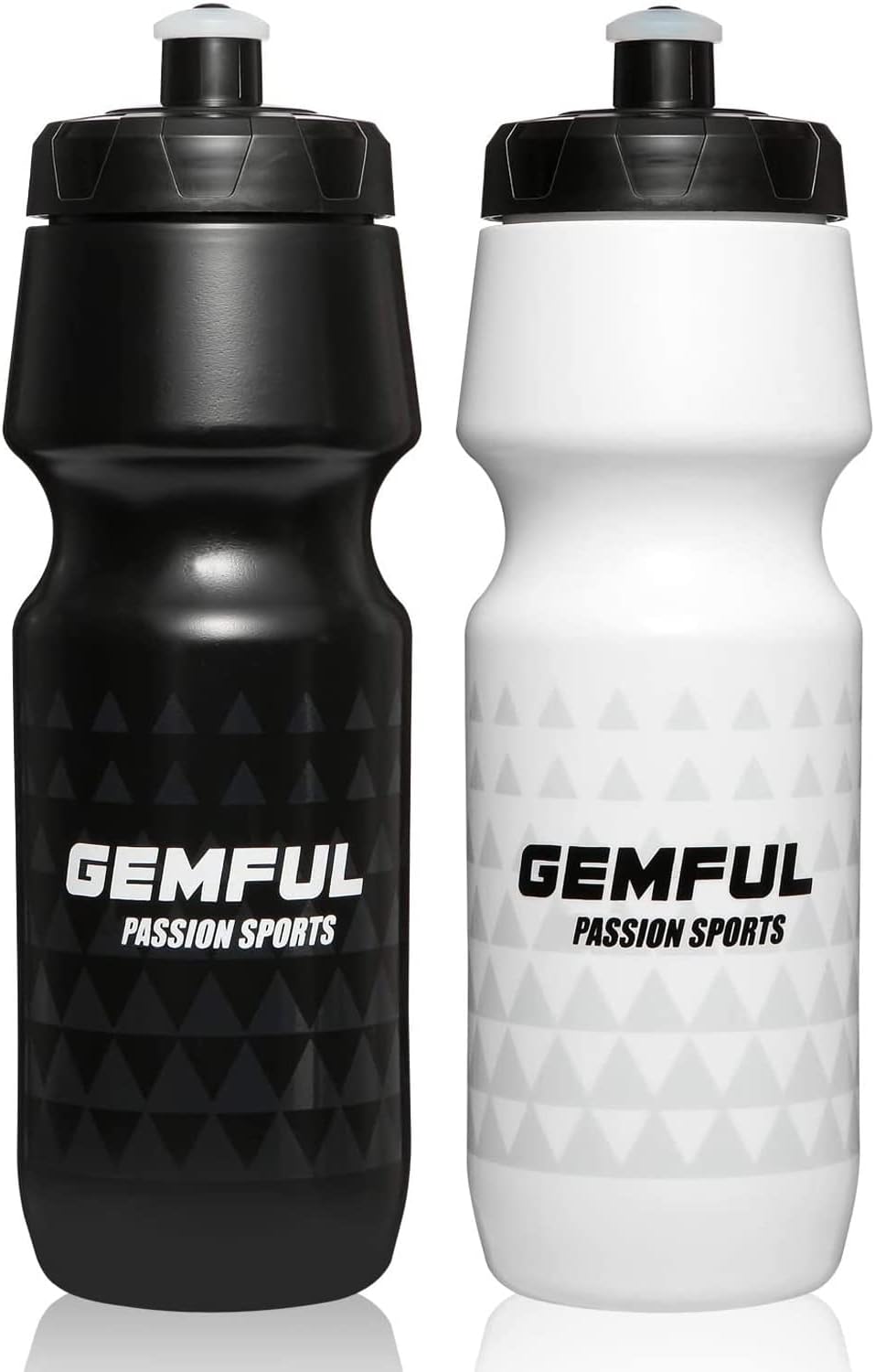 GEMFUL Sports Water Bottle Road Mountain Biking BPA Free 24 Ounce 2 Pack