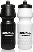 GEMFUL Sports Water Bottle Road Mountain Biking BPA Free 24 Ounce 2 Pack