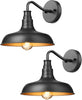 NEW/OPEN BOX DEWENWILS 2 Pack Gooseneck Barn Outdoor Wall Light -HOWL02D