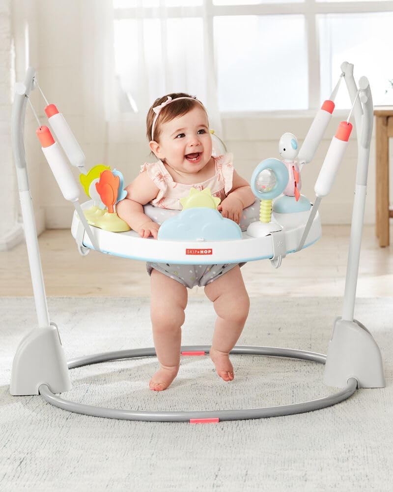 Skip Hop Baby Silver Lining Cloud Play  Fold Activity Center Jumper, 4M+