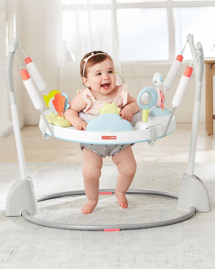 Skip Hop Baby Silver Lining Cloud Play  Fold Activity Center Jumper, 4M+
