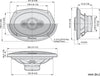 USED/LIKE NEW Pioneer A-Series Standard TS-A6961F 6” x 9” 4-Way Speakers (Pair) –  TS-A6961F