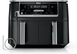 NEW Ninja Foodi Air Fryer, 10 Qt/9.5L DualZone Smart XL, 6-in-1, Black, DZ550 Air fry, roast, broil, bake, reheat, dehydrate, Smart Cook thermometer, Match Cook, Smart Finish