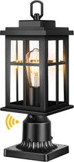 NEW/OPEN BOX OPAXIS Dusk to Dawn Outdoor Post Lights, Black Post Lights Outdoor-P82491