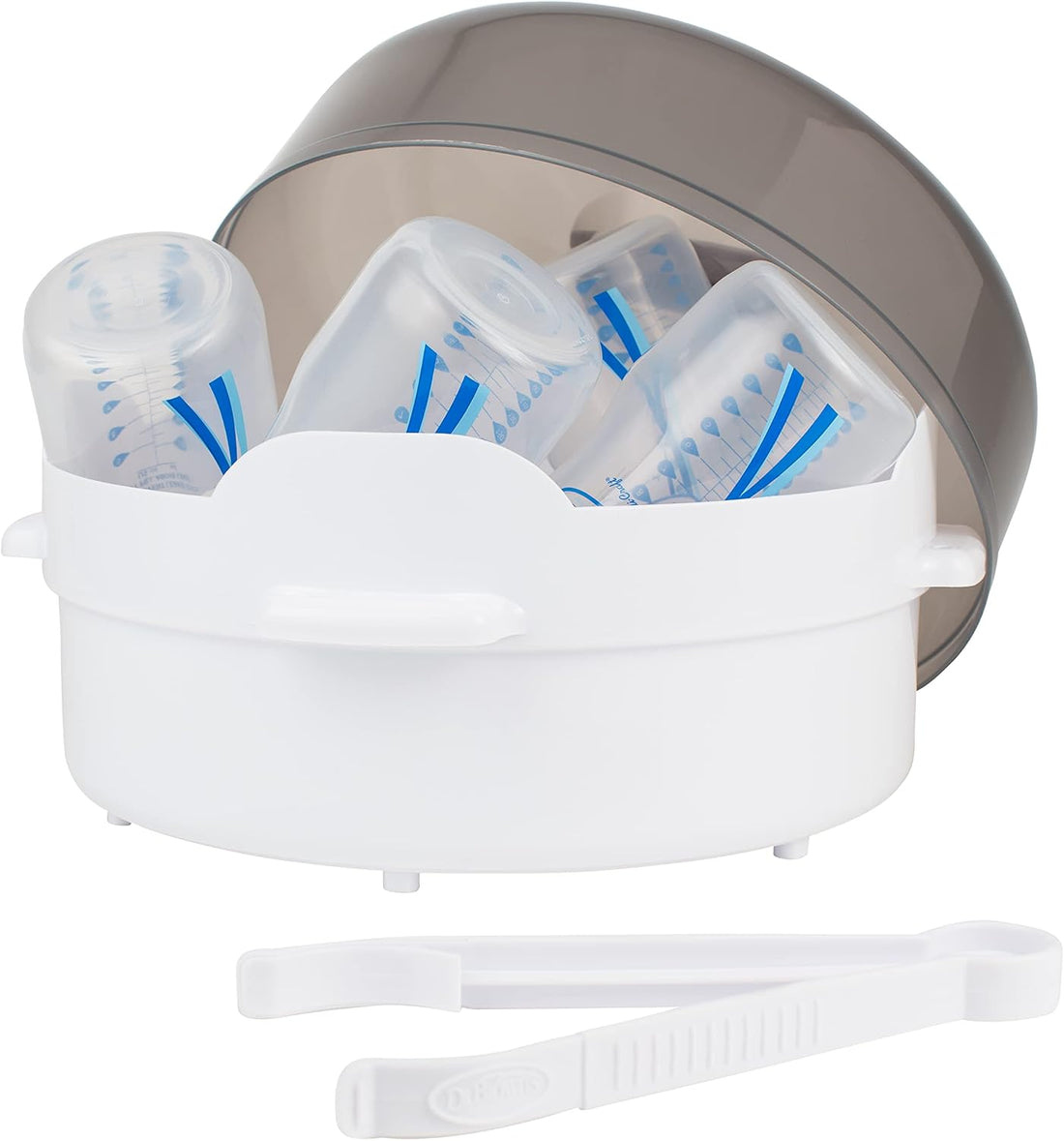 Dr. Brown's Microwave Steam Sterilizer for Baby Bottles, Nipples, Bottle Parts, Pacifiers, Teethers