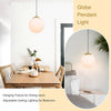 NEW XiNBEi Lighting Globe 8'' Pendant Light, Mid Century Satin Brass-XB-P1211-SB