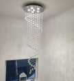 NEW/OPEN BOX Elegant Spiral Crystal Chandelier Lighting, A1A9 Clear K9 Crystal Raindrop