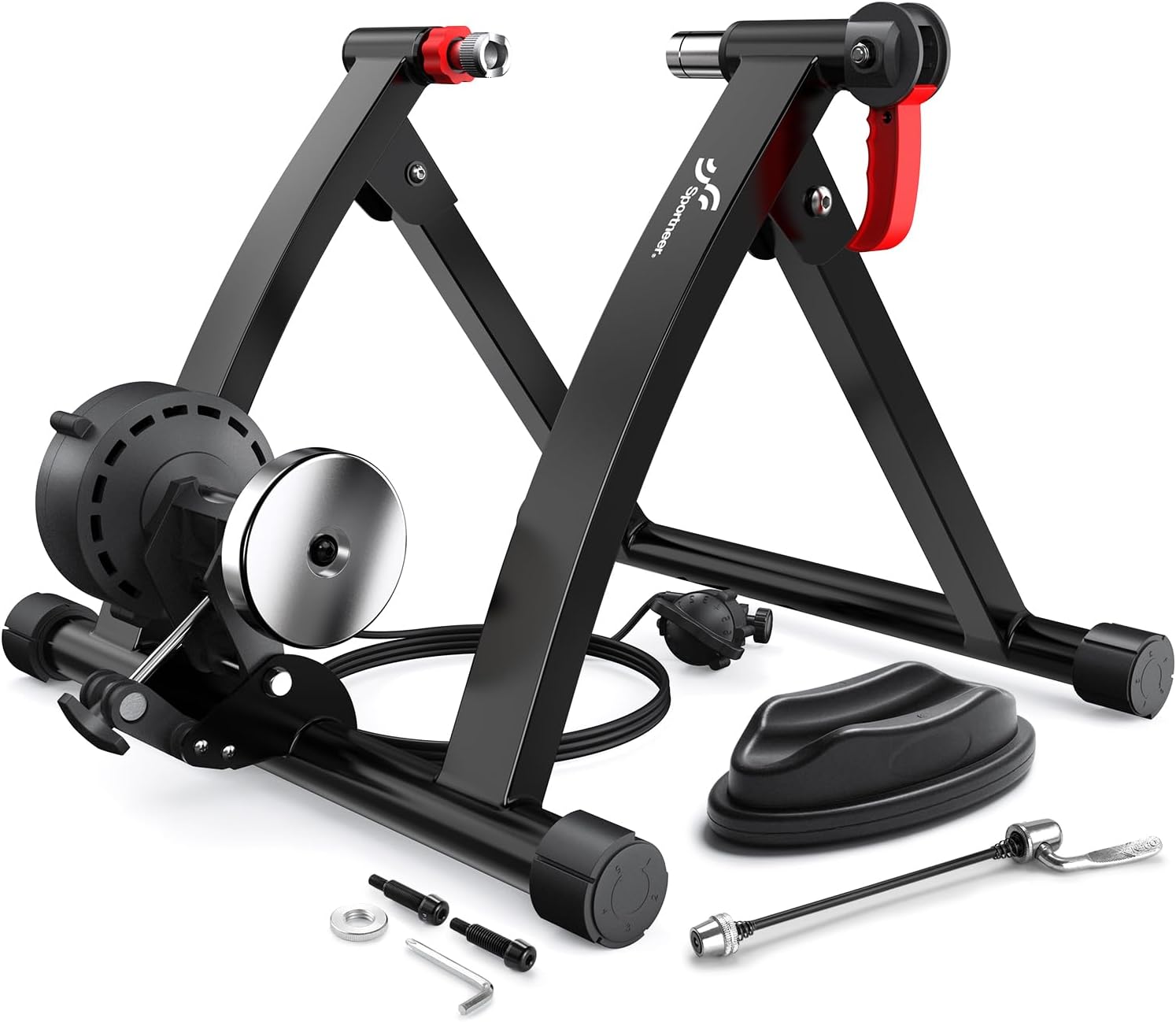 NEW/OPEN BOX Sportneer Bike Trainer - Magnetic Stationary Bike Stand for 26-28