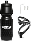 GEMFUL Bike Water Bottle and Holder Combo Lightweight 750 ml Cycling Bottle