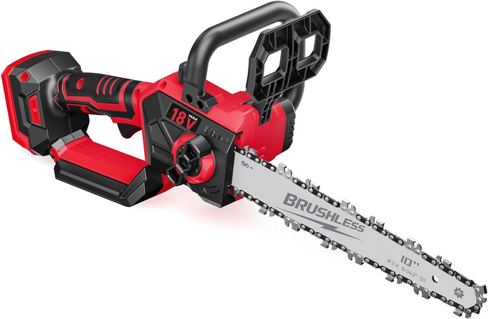 USED LOASCOTY 2-in-1 Cordless 10-Inch Pole Saw /Chainsaw for Milwaukee 18V Battery, TOOLS ONLY