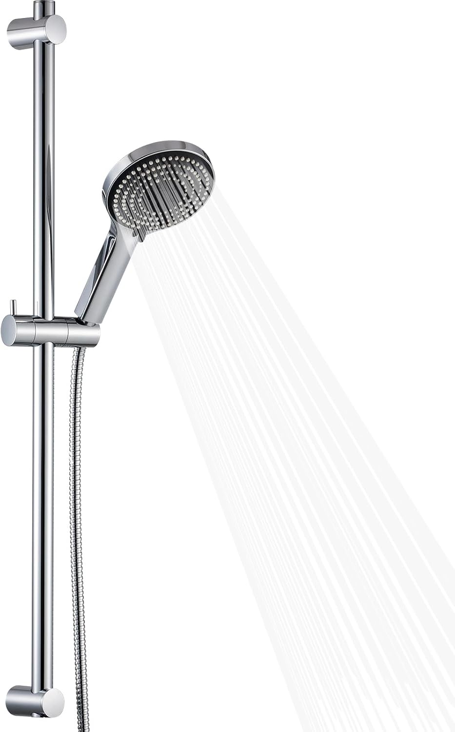 NEW/OPEN BOX OFFO Shower Slide Bar Combo,33 in  Slide Bar with 6-Mode High Pressure Handheld Shower Head