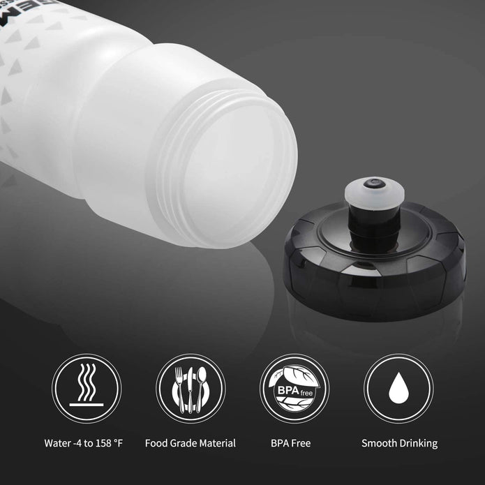GEMFUL Sports Water Bottle Road Mountain Biking BPA Free 24 Ounce 2 Pack