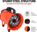 NEW 8 Inch Industrial Portable Air Blower Ventilator with Hose