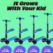 DEMO SKIDEE Kick Scooters for Kids Ages 3-5(Suitable for 2-12 Year Old)Adjustable Height Foldable Scooter