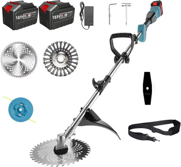 Electric Weed Wacker, 4-in-1 Weed Eater Battery Powered, Cordless Grass Trimmer