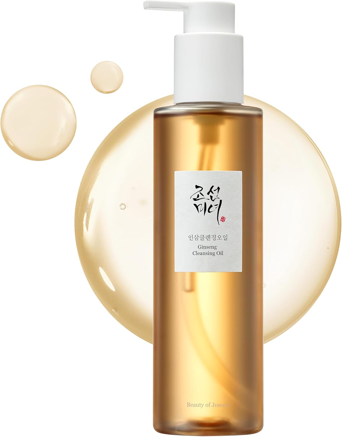 Beauty of Joseon Ginseng Cleansing Oil Deep Face Waterproof Makeup Remover Pore Cleanser for Sensitive, Acne-Prone Skin.